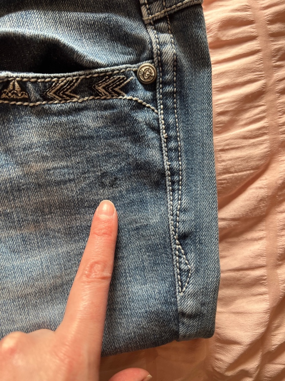 Grace in LA Light Blue Boot Cut Jeans - Picture 10 of 11